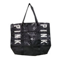 Bag Victoria's Logo Marble Pink Zip Secret Top Black New Tote Book Gym