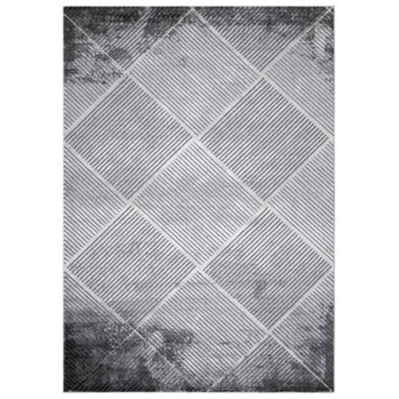 x Brighton Trading Rug, Rectangle Area Geometric Global ft. Concord Matrix 3 80434 Gray 5