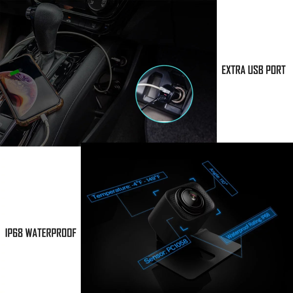 Camera Camera Camera for System Reversing for BackUp Trucks, Wireless Digital Backup Camera Easy View Waterproof Rear Vehicle Wireless Installation, Trailer