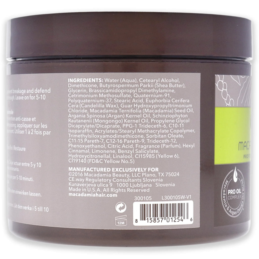 Macadamia - Hair 8 Oz Ultra Hair By Rich Masque Moisture Masque