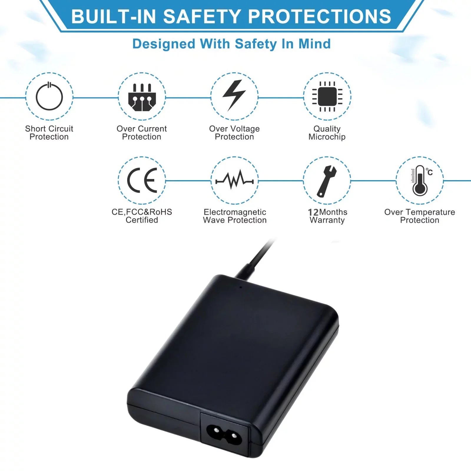 Charger for 2.37A 19V Adapter PwrON x551ma x551m x551ma-ds21q  Compatible AC Replacement Power