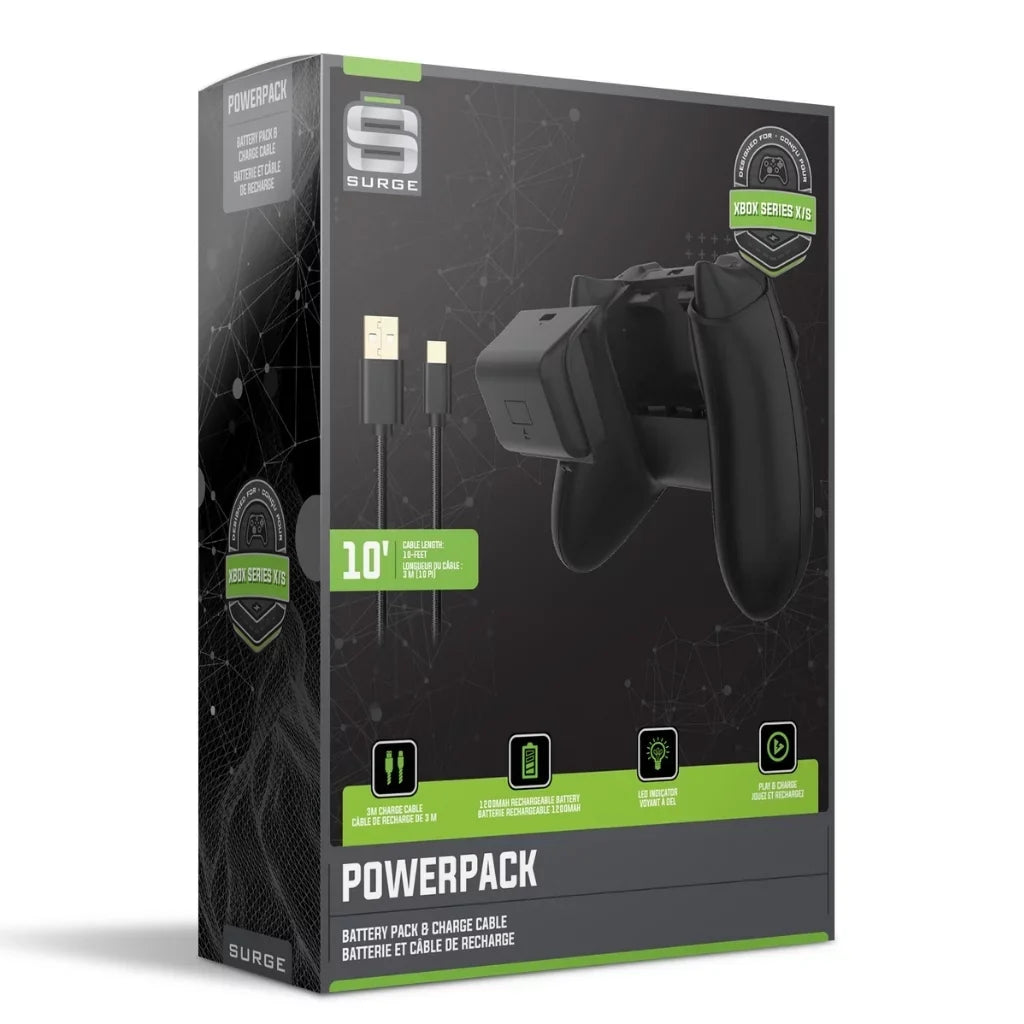 with Digital 512GB Cleaning - Powerpack Xbox Cable Battery/Charge Microsoft and Microfiber Charge Dual Extra Cloth Console Series CHARGEDOCK with - S Surge Controller Red Base Wireless Bundle Pulse