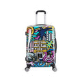 Luggage Plastic 4-Wheel InUSA PC/ABS Prints Miami Spinner (IUAPC00M-MIA)