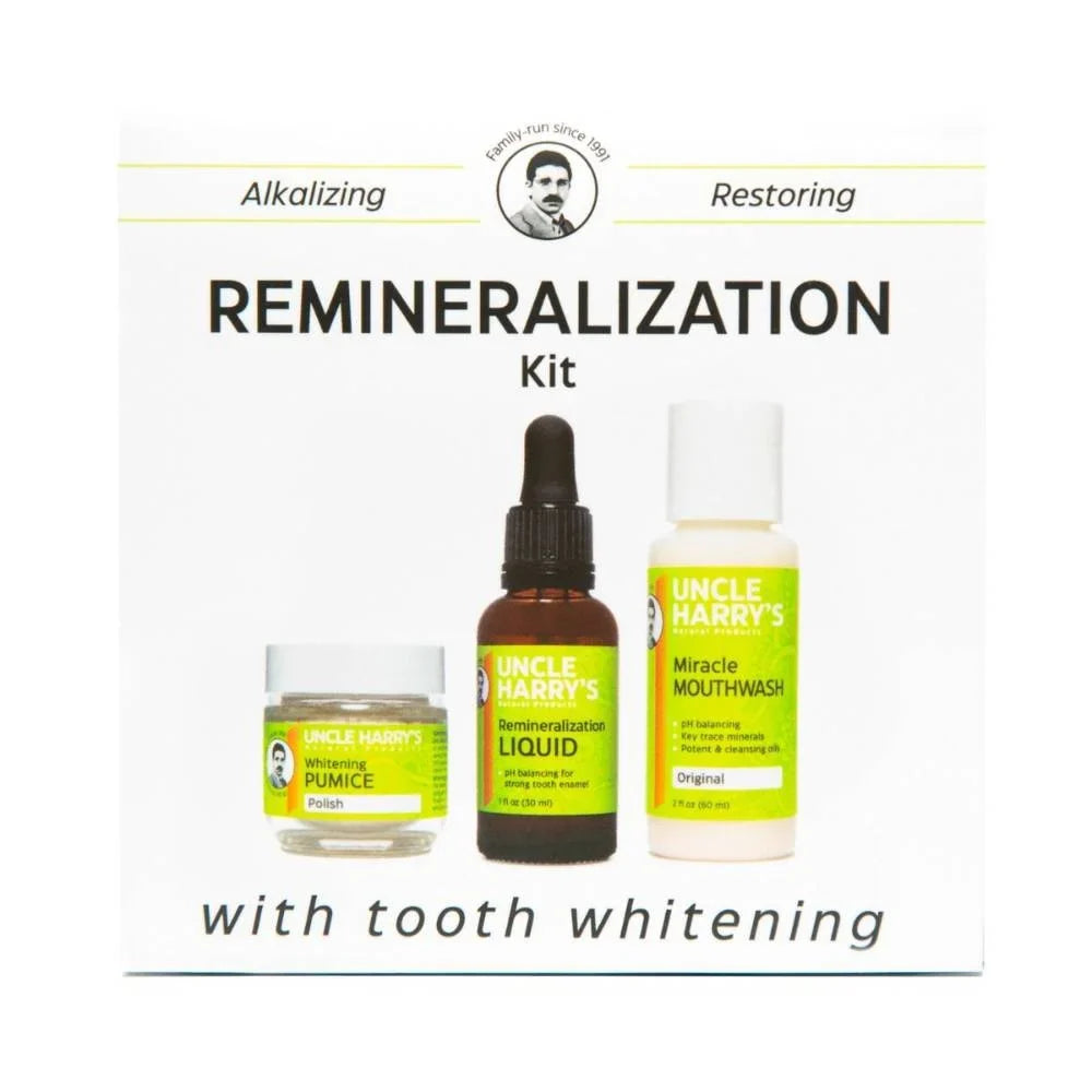 Harry's Remineralization Brighten Tooth Weak One Uncle 3-Pc and with Strengthen Enamel Smile, Kit Natural Kit Whitening,