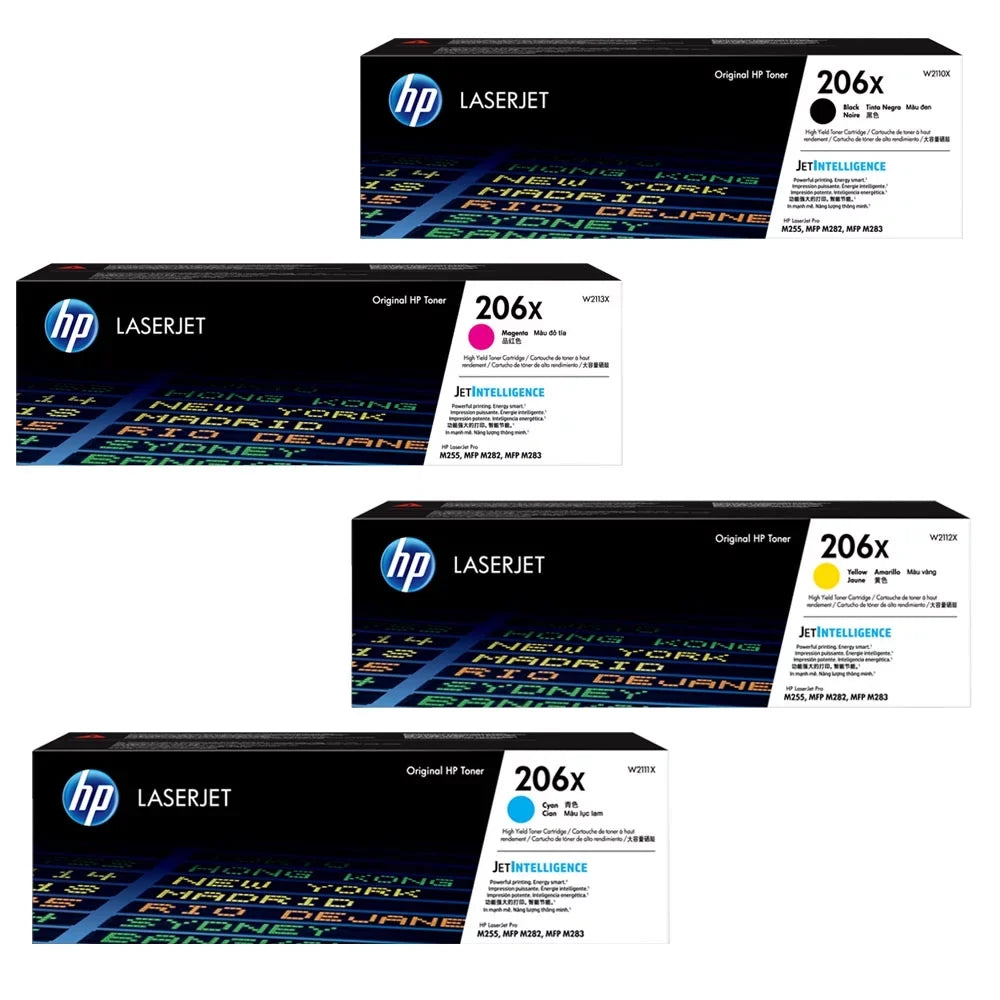 HP Toner W2112X, Yield Set W2110X, High W2113X W2111X, 206X
