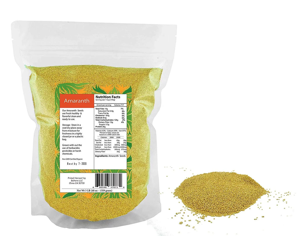 (5LB) Whole Seeds 100% Grain Organic Amaranth