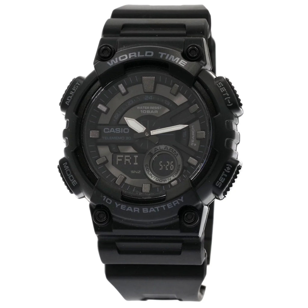 Steel/Rubber AEQ-110 CASIO Stainless Casio Watch (Good) Pre-Owned Men's