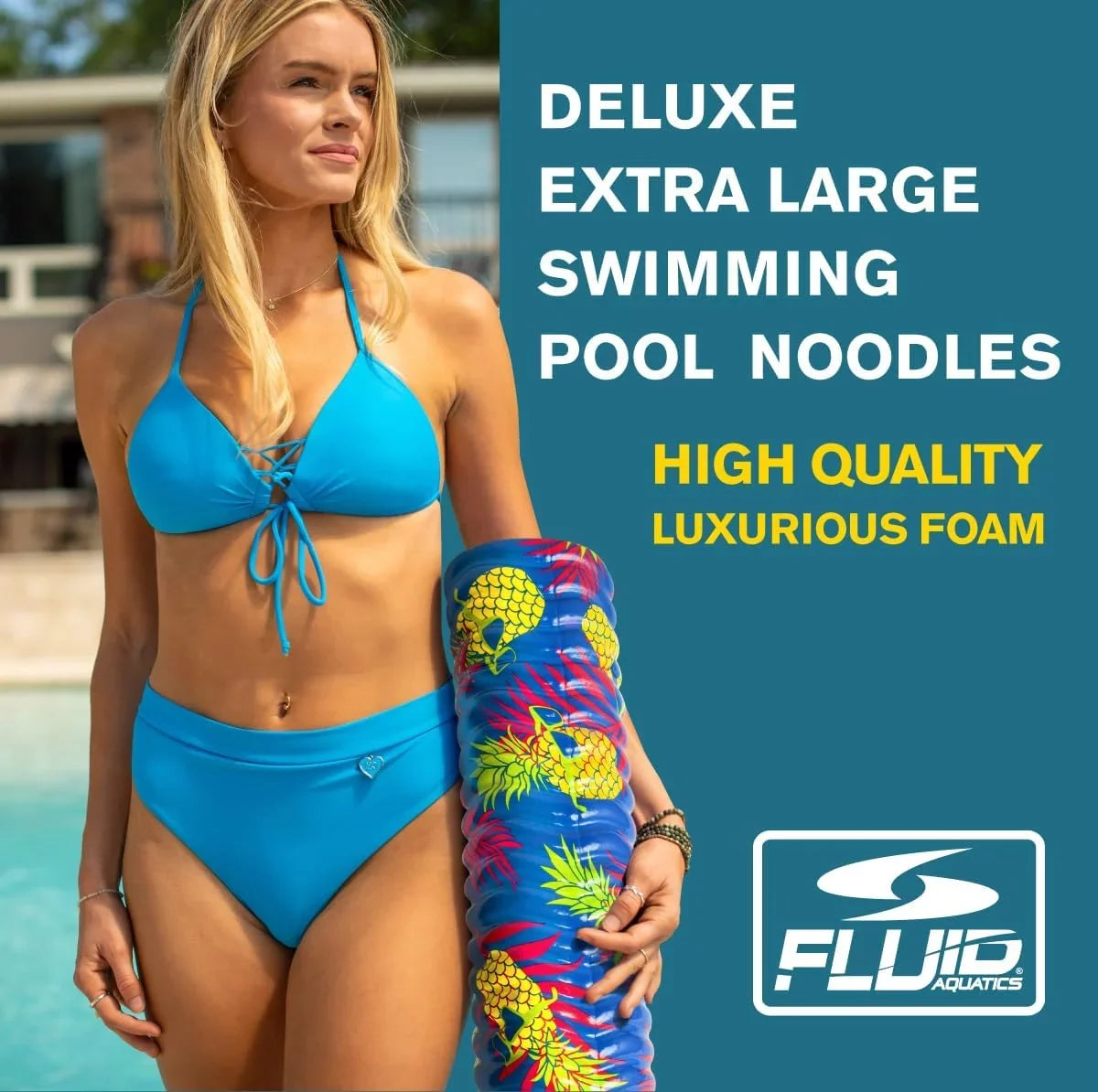 Noodle Deluxe - Pool toy, Pool Swimming Unisex,Teen . Fluid 2 - Pack