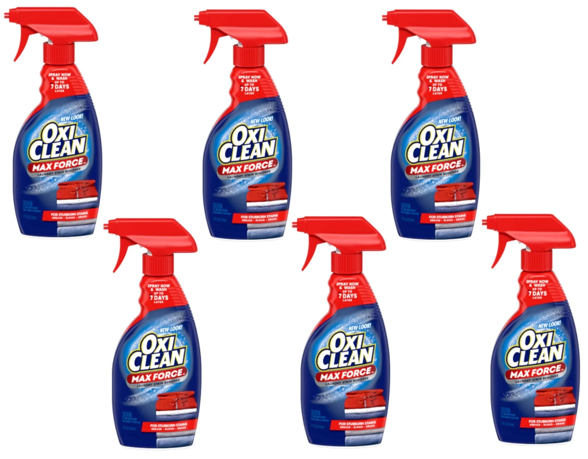 12 fl Remover Spray, Pack 6 Force Stain of OxiClean Max Laundry - oz