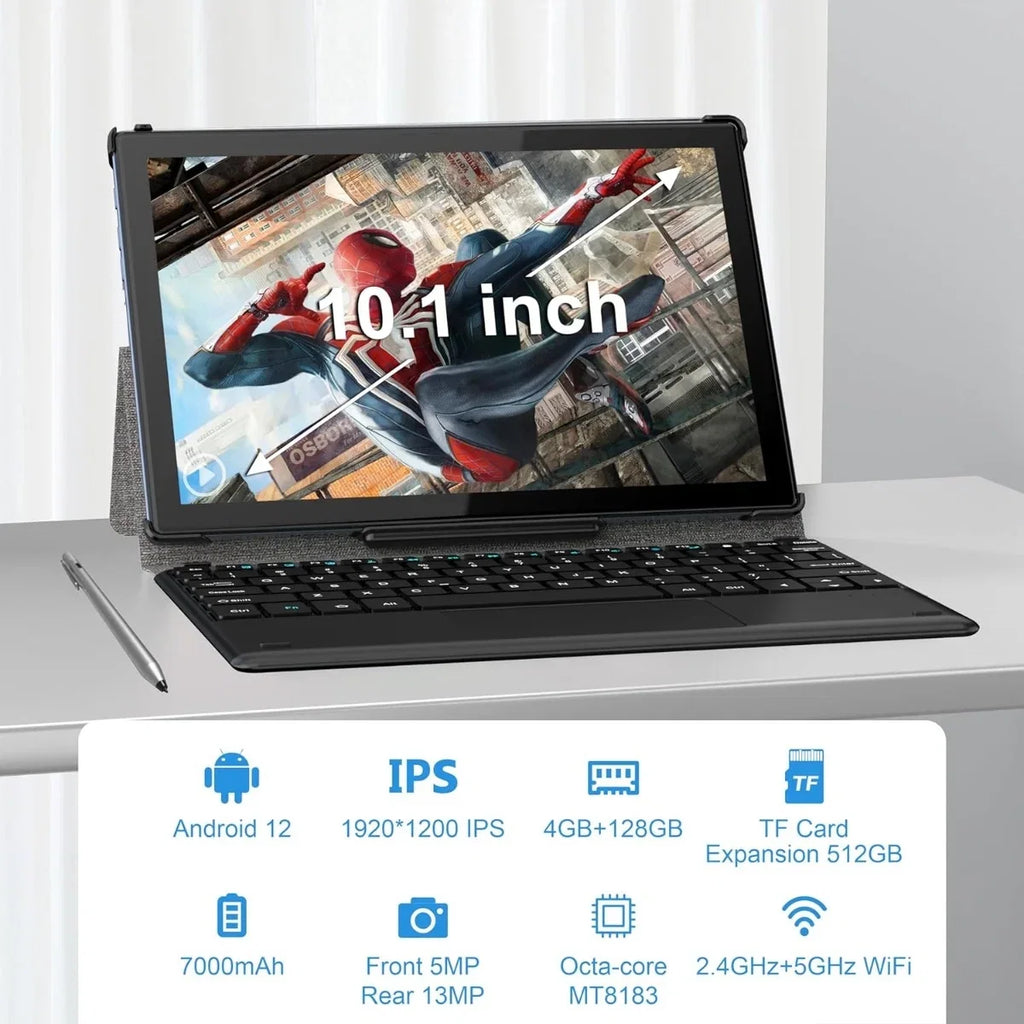 10.1" Full Hub, HD BYYBUO Entertainment Radio, Bluetooth Your Display, FM 12 Android Tablet: