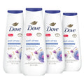 Moisturizing Dove Skin Body Gentle Healthy-Looking Count Renewed, 24Hr Cleanser Milk Chamomile 4 Wash Blue Micromoisture 20 For Anti-Stress Oz Oat With Skin & Renewing