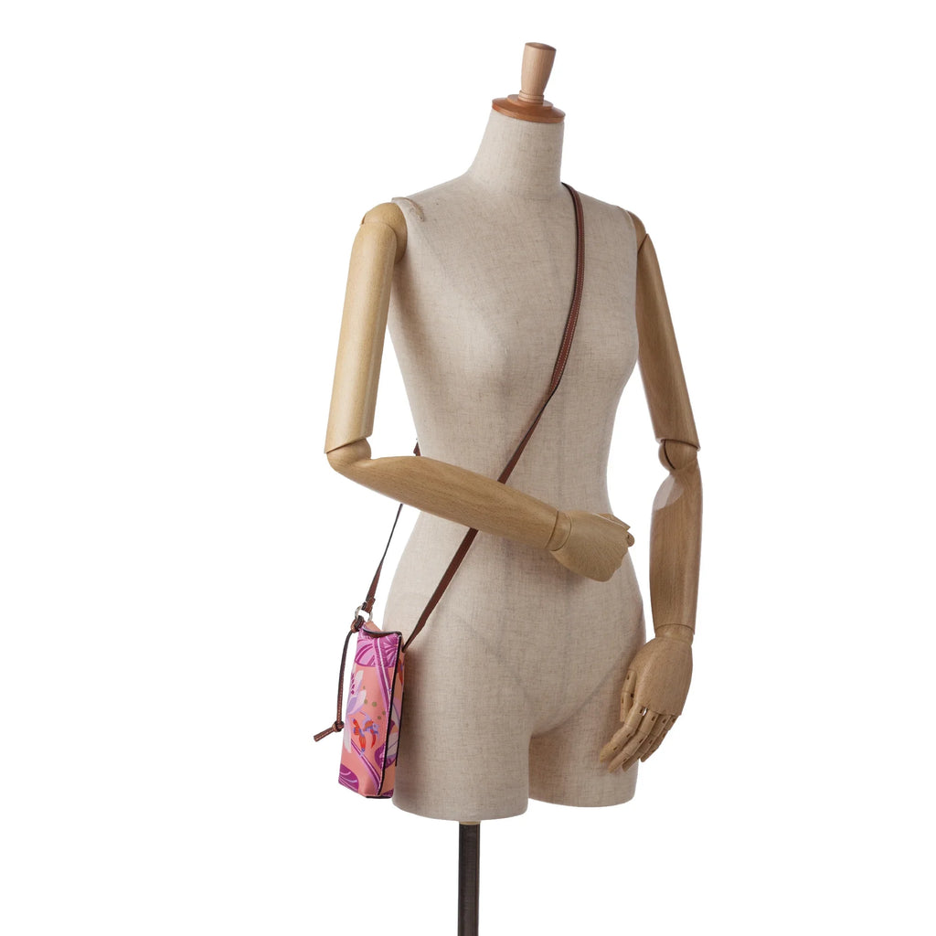 Unisex (Good) Bag Calf Pocket Crossbody Crossbody Gate Waterlily Loewe Authenticated Ibiza Pre-Owned Paulas Pink x Leather
