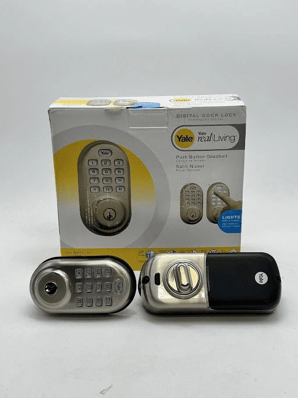 YRD216-NR-619 Box Door Satin Lock Open Assure Lock Security Keypad - Yale - Nickel