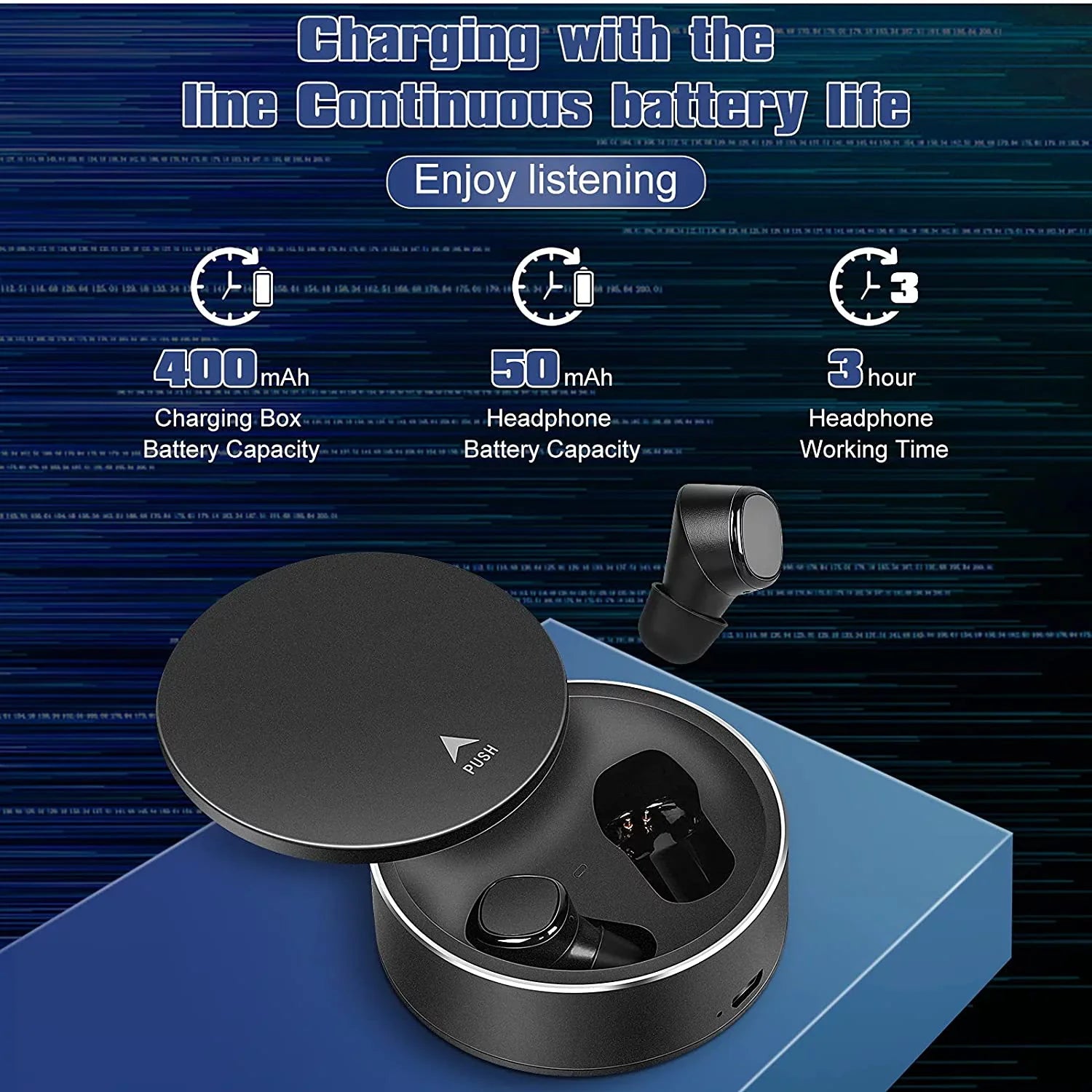 Sony Bluetooth Built-in Mic Earbuds X7 Earbuds 1 Wireless III Touch Waterproof with For Sports UrbanX Black Xperia Mic Earphones True Deep 5.0 in-Ear Control Headphones Bass IPX5 -