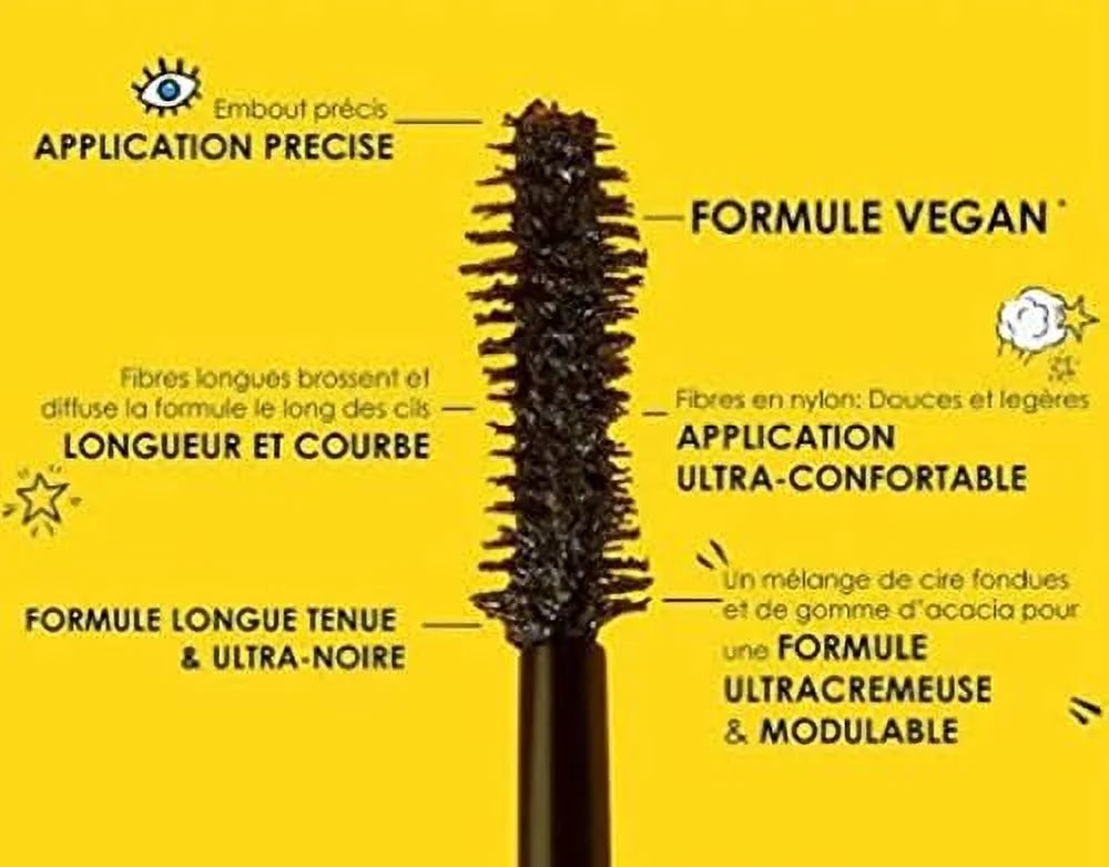 Sephora 0.47 Waterproof, 14 Ml Mascara, Fl.Oz Immediate Ultra 01 Up Collection Black Volume, Supersized Size