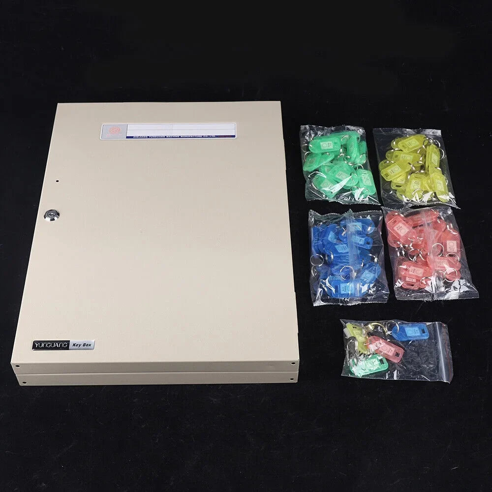 Cabinet Storage Box Wall Safe 80 Car Holder Key Mounted Organizer Dealership Lock