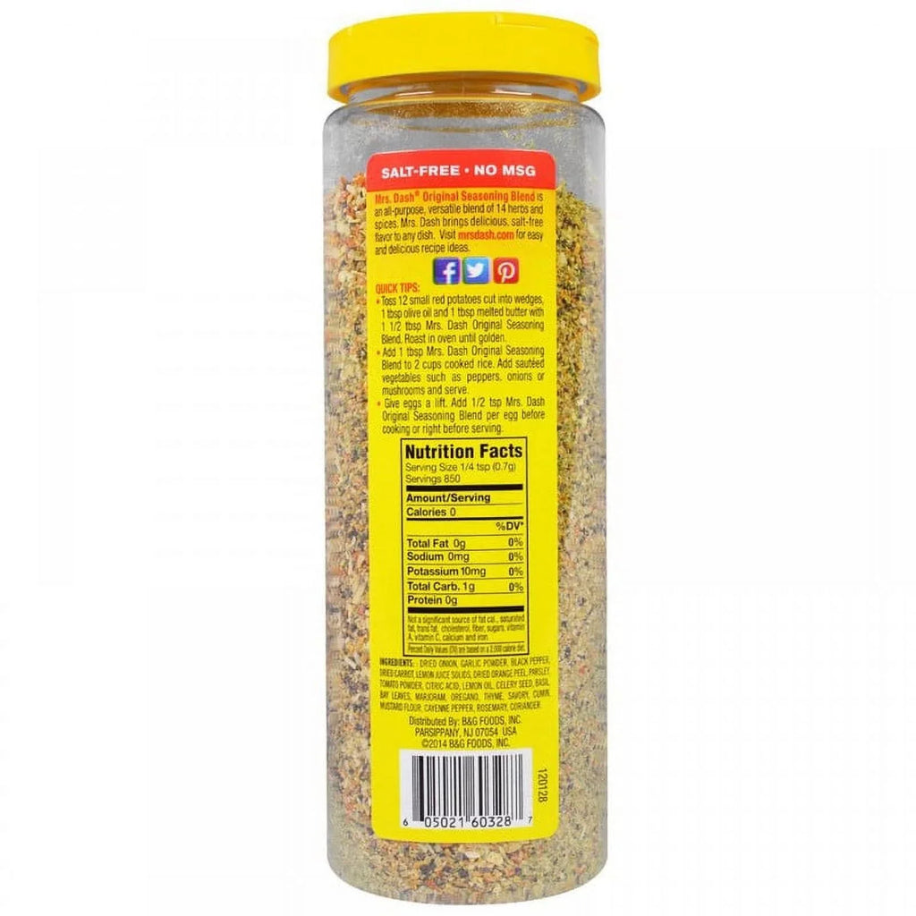 Blend Salt Mrs - 21 Free 2 Seasoning oz Pack Original Dash