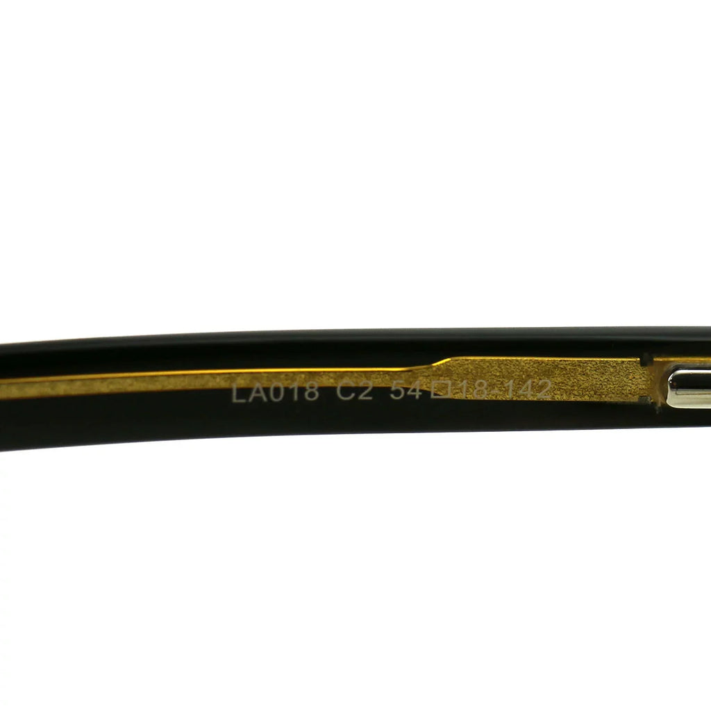 142 Eyeglasses 54 by Black/Gold Delon Cat Womens Eye 18 Frames Charles