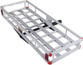 x Luggage 2” Truck, Vehicle Rack, Capacity 22” Receiver, x Trailer for Mount Hitch SUV, Carrier 7” Cargo Cargo Basket Car, Aluminum 60” 500LBS Fits