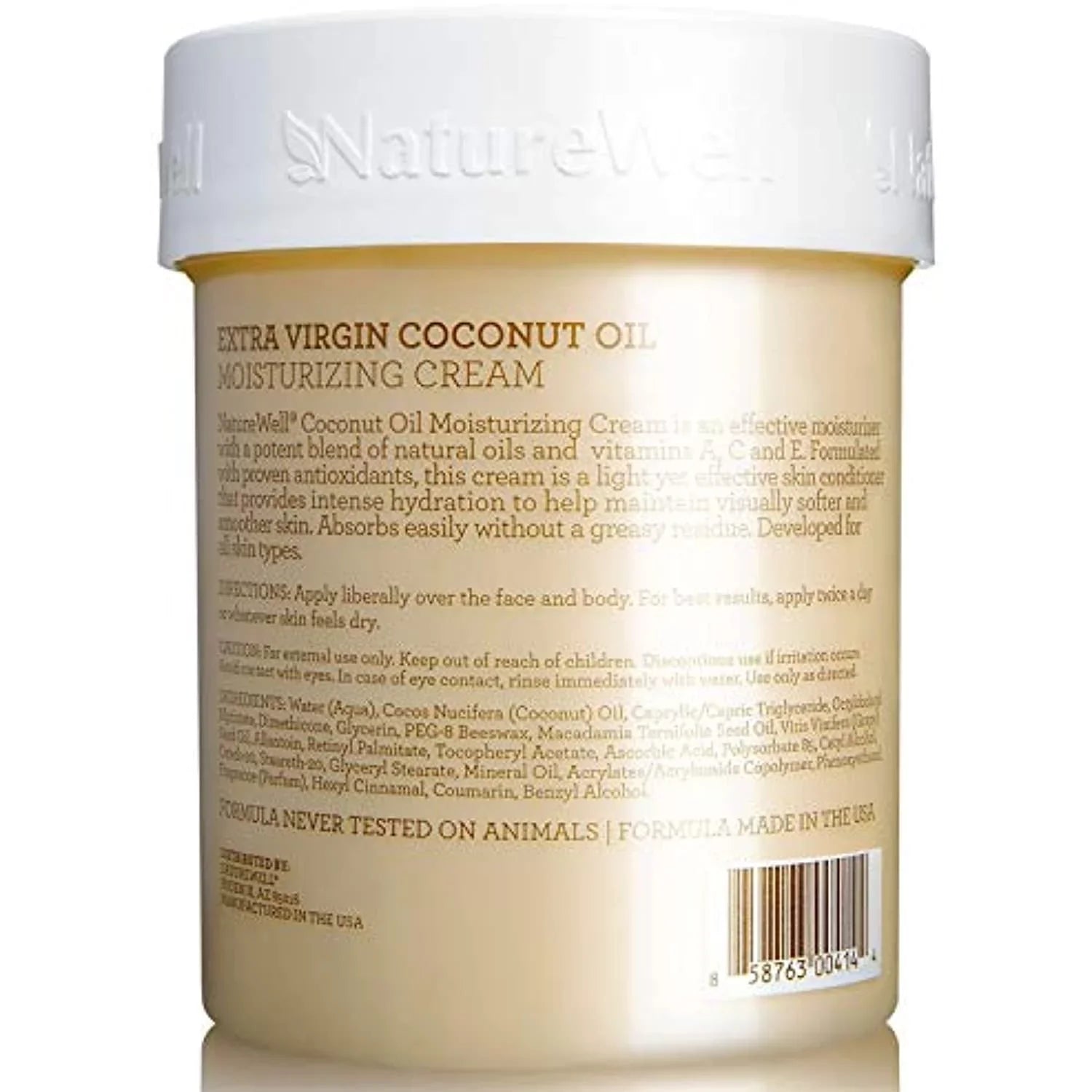 Naturewell - Default (Pack Oil Coconut Virgin 16oz of Title Extra 2) Moisturizing Cream,