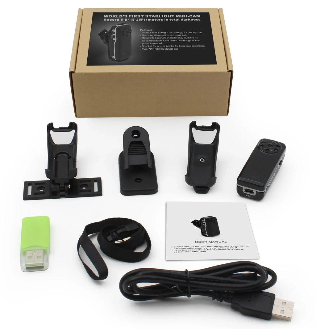 Camera NEW DVR Detect Recorder Unseen LED Nightvision Motion Mini IR