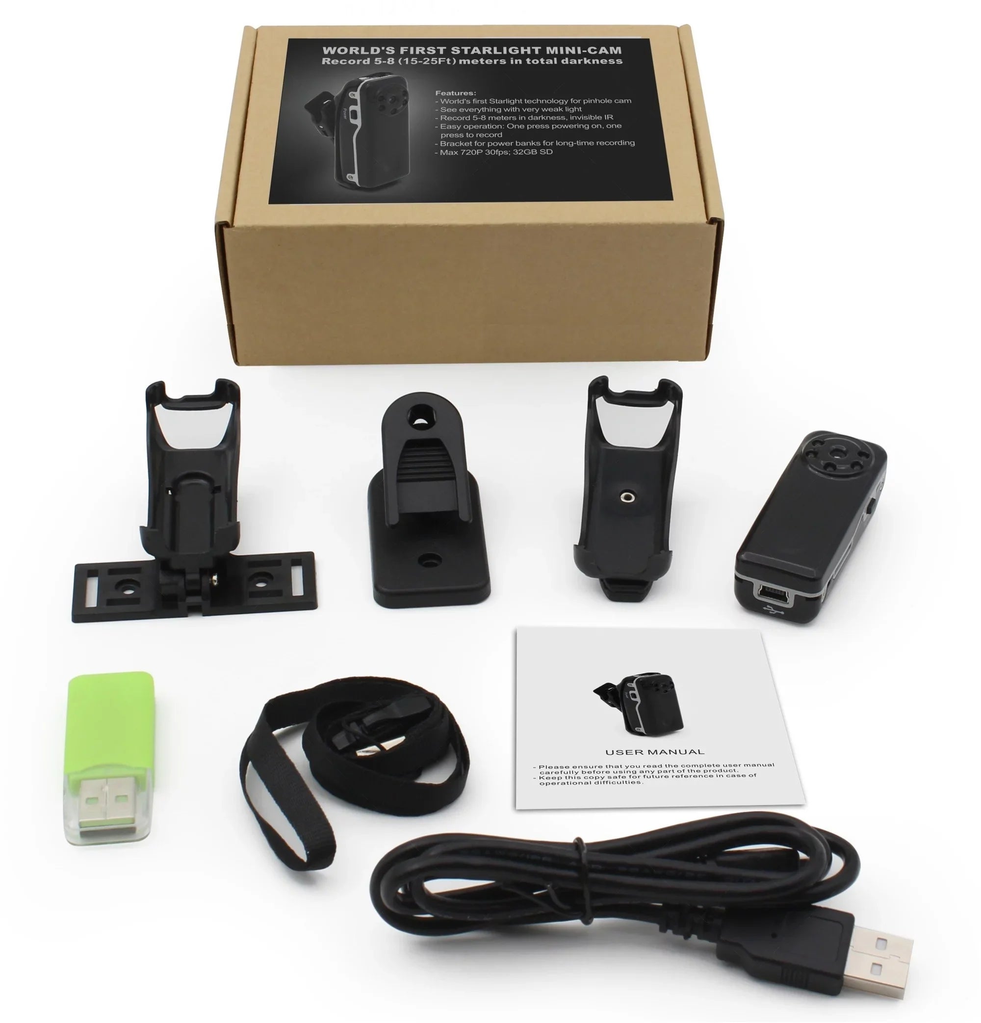 Camera NEW DVR Detect Recorder Unseen LED Nightvision Motion Mini IR