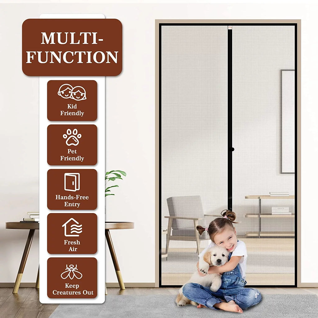 Yotache Size x Fits Fits Air Fresh 36 with Door 36" 96, Screen Size Enjoy Duty 97" Black x x Heavy Screen Screen 96" Door Doors Size Magnets 38" Door