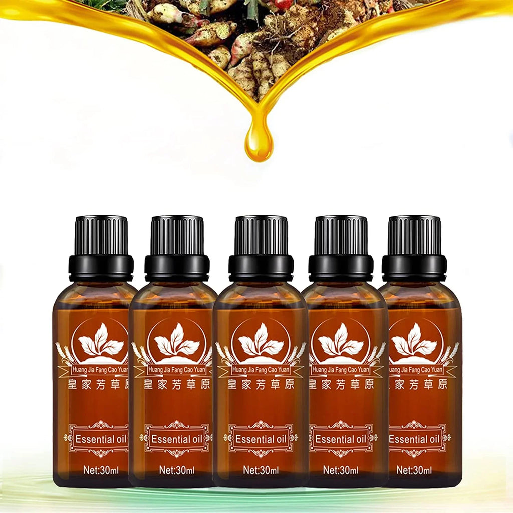 5 Oil Belly Massage, Oil, 100% Massage Massage Drainage SPA Perfect Gift Day Ginger Drainage for Grapeseed Pcs Oil, Oil Pure Ginger Ginger Skin, Valentine's Set Natural Cosprof Lymphatic