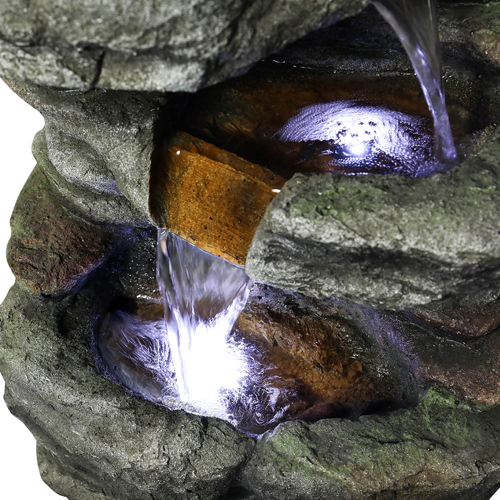 Fountain with BMTBUY Lights Led Rock Water 32.6inches