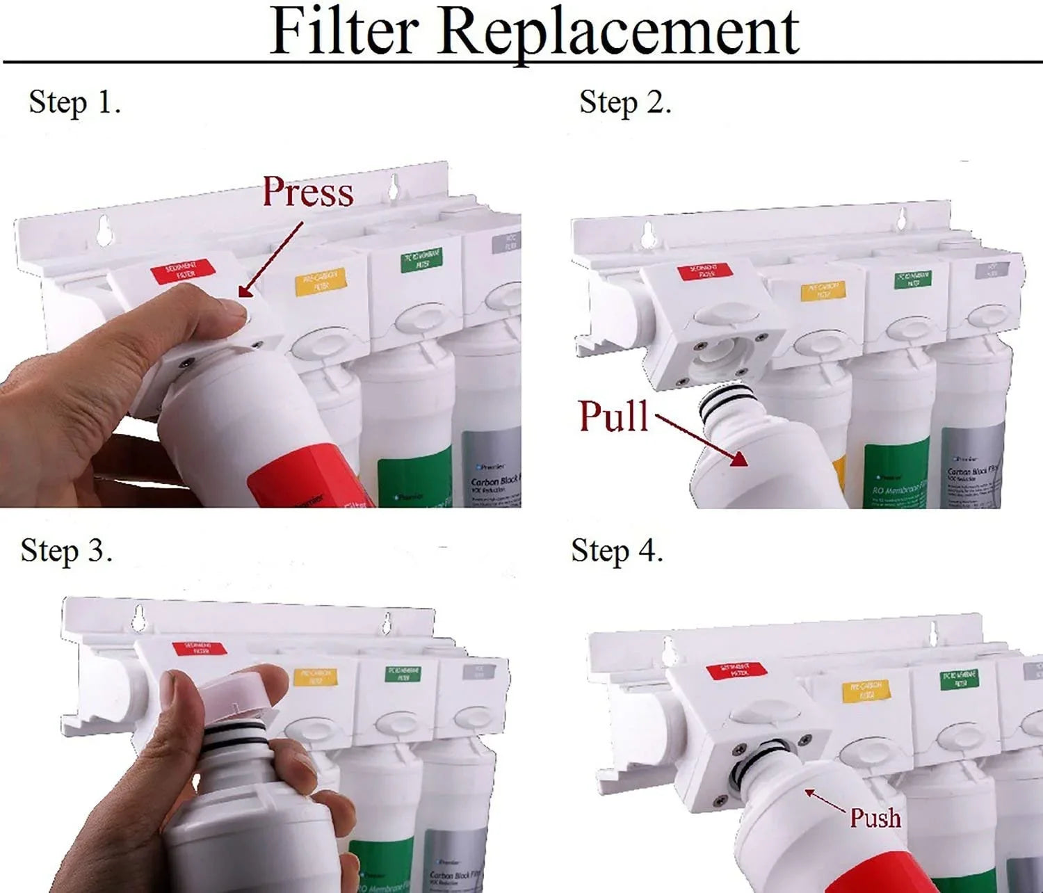 Twist Brushed Reverse Osmosis Nickel, WP531417 Plus Faucet, Pure RO LIHONG with Filtration System Standard Top-Mount