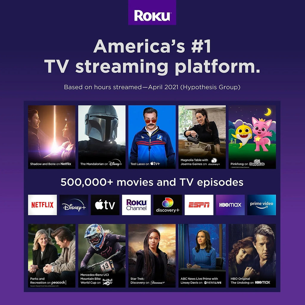 and Speed Cable with HD Media Streaming Roku Simple HDMI Express High Remote Player