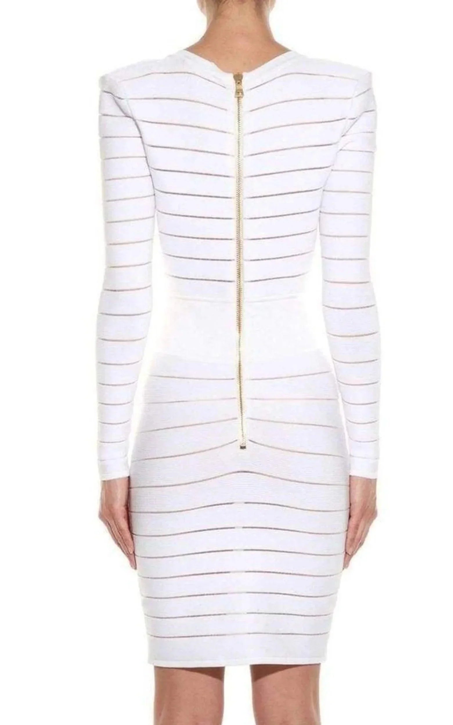Deep Knit Dress V-Neck