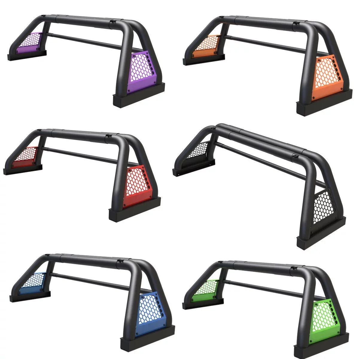 2019-2023 For 62.9-74.7" Truck Bed Bar Ranger Ford Fit Rack Adjustable Sport Chase Roll Bar