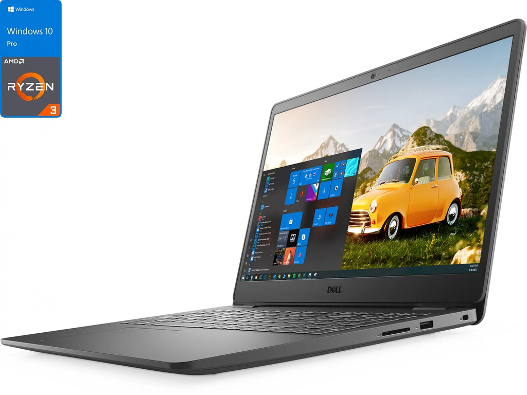 Notebook, NVMe 10 15.6" Card HDMI, DELL Ryzen Inspiron 3505 Wi-Fi, 8GB 128GB 3250U 3.5GHz, Vega FHD Upto Pro Reader, Bluetooth, 3 Windows AMD Display, 3, SSD, RAM,