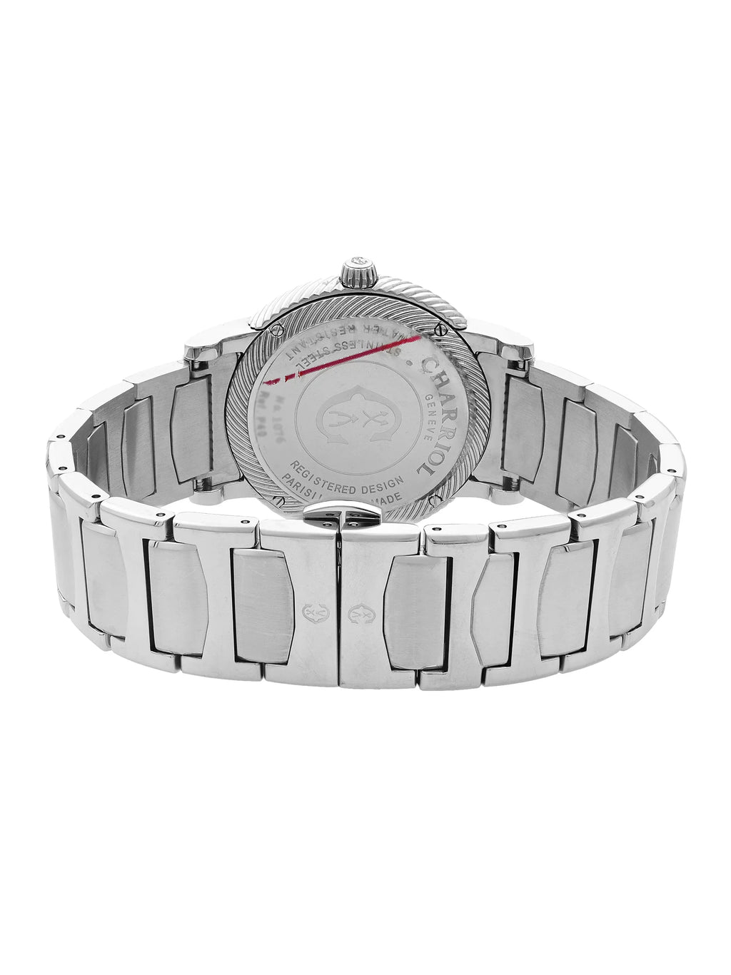 Watch Quartz Steel P40S2.930.002 Mens 40mm Blue Charriol Stainless Parisii Dial