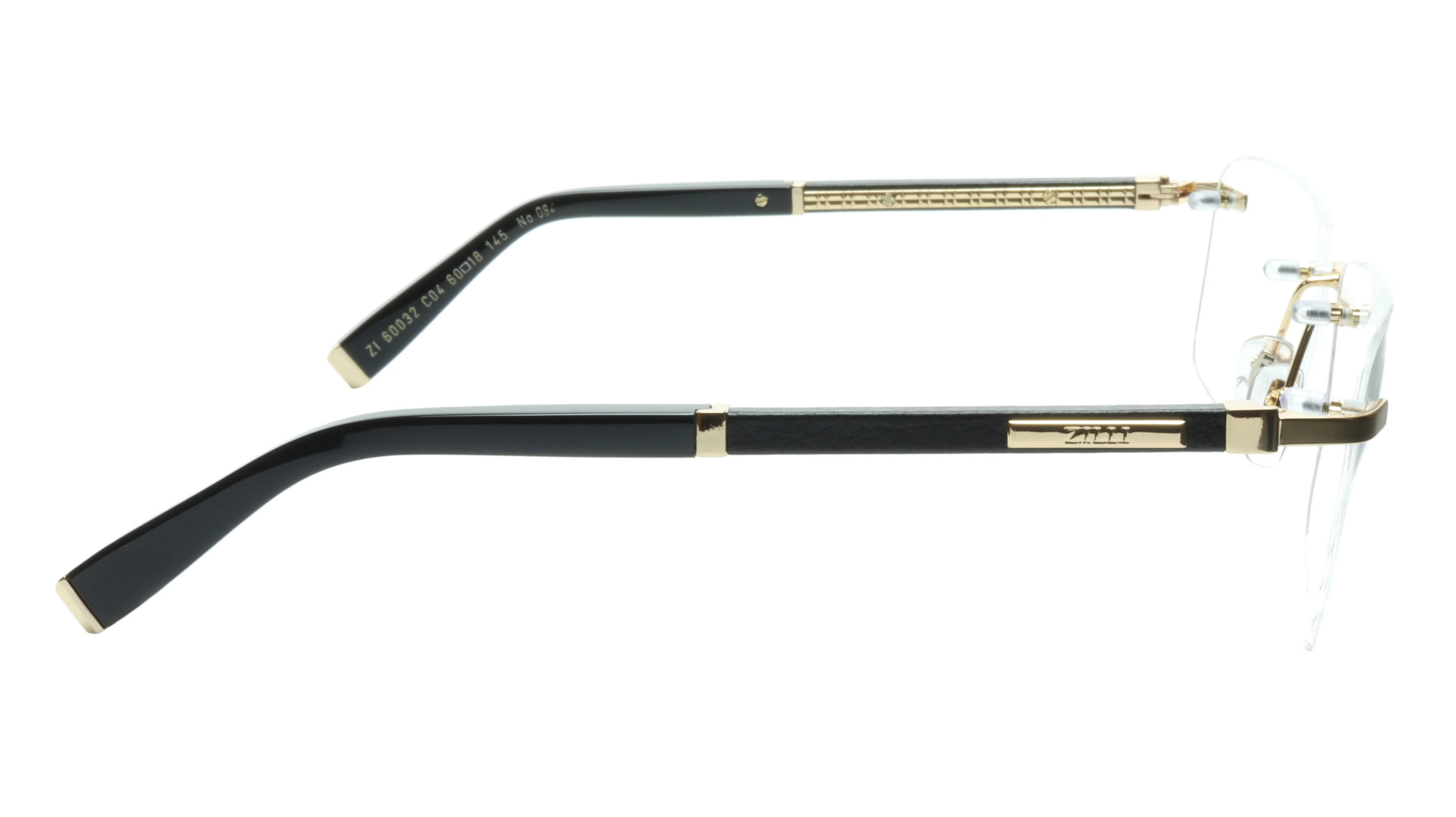 Real Quality Leather with Made Eyewear and Rimless Titanium High ZILLI