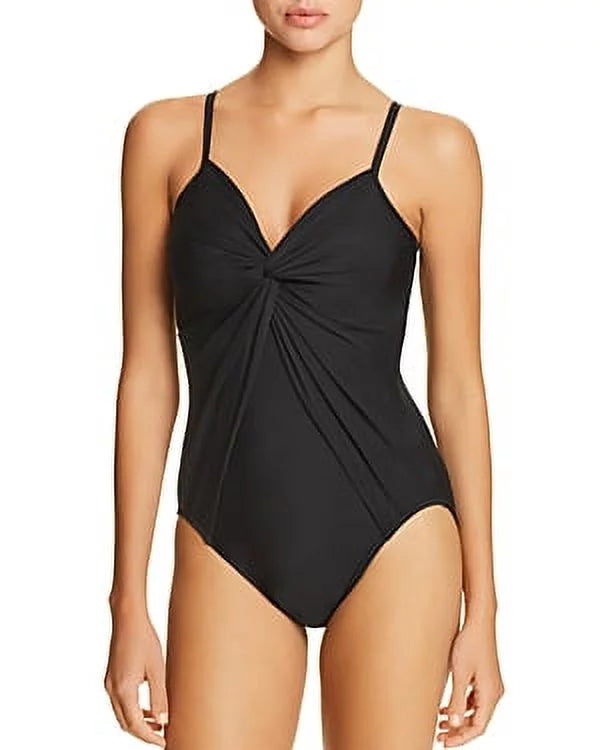 US BLACK One Swimsuit, Knot Miraclesuit Love Solid Rock 10 Piece
