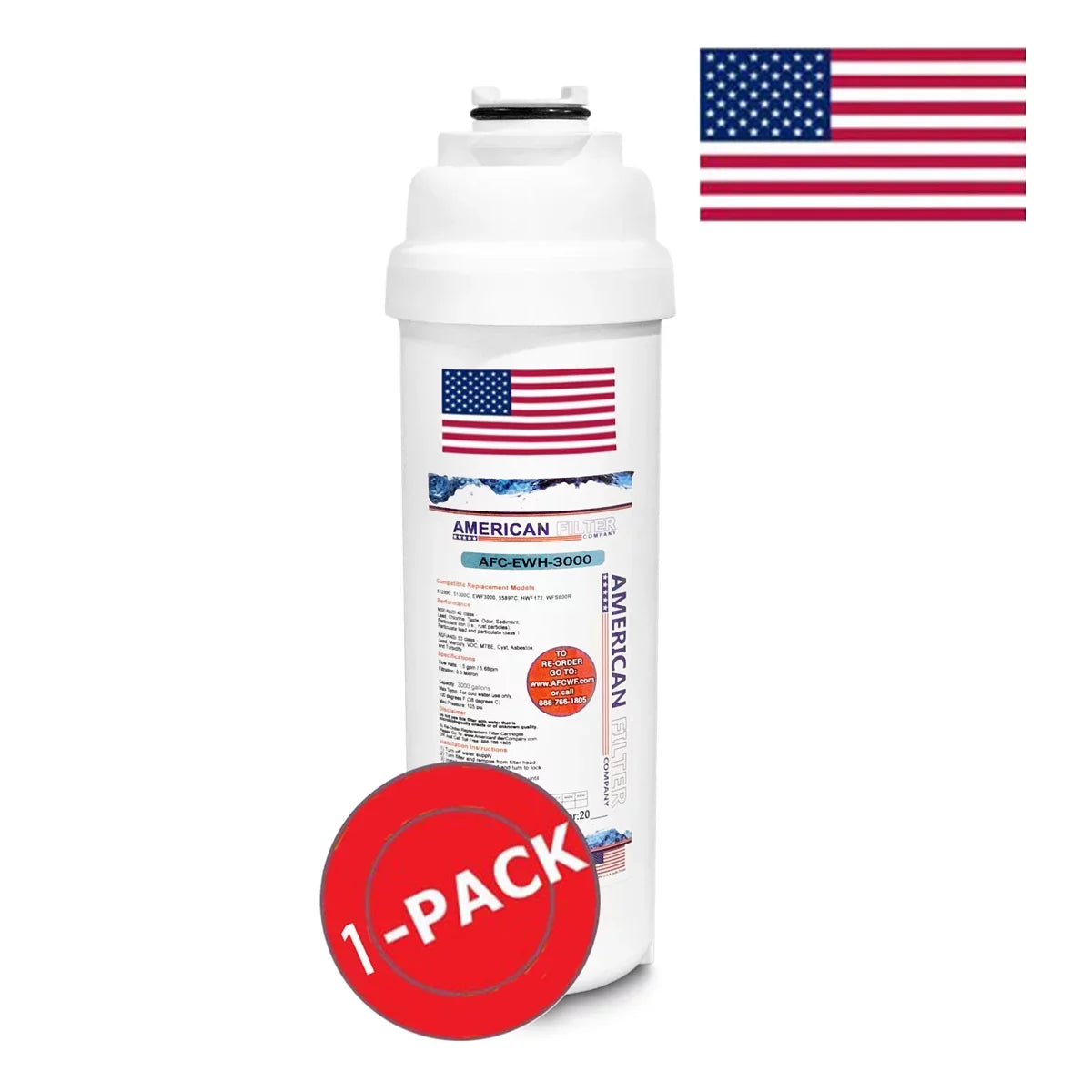 # AFC in Brand Made Filters with WaterSentry® - AFC-EWH-3000 Water Model Compatible U.S.A. , HTVZ8BLSS-NF Filter 1 - Fountain , ,