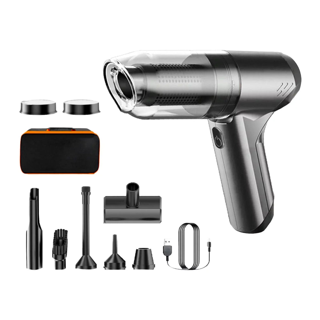 Handheld Compact with Storage with with Portable Floor Brush Bag bag Vacuum gray Cordless