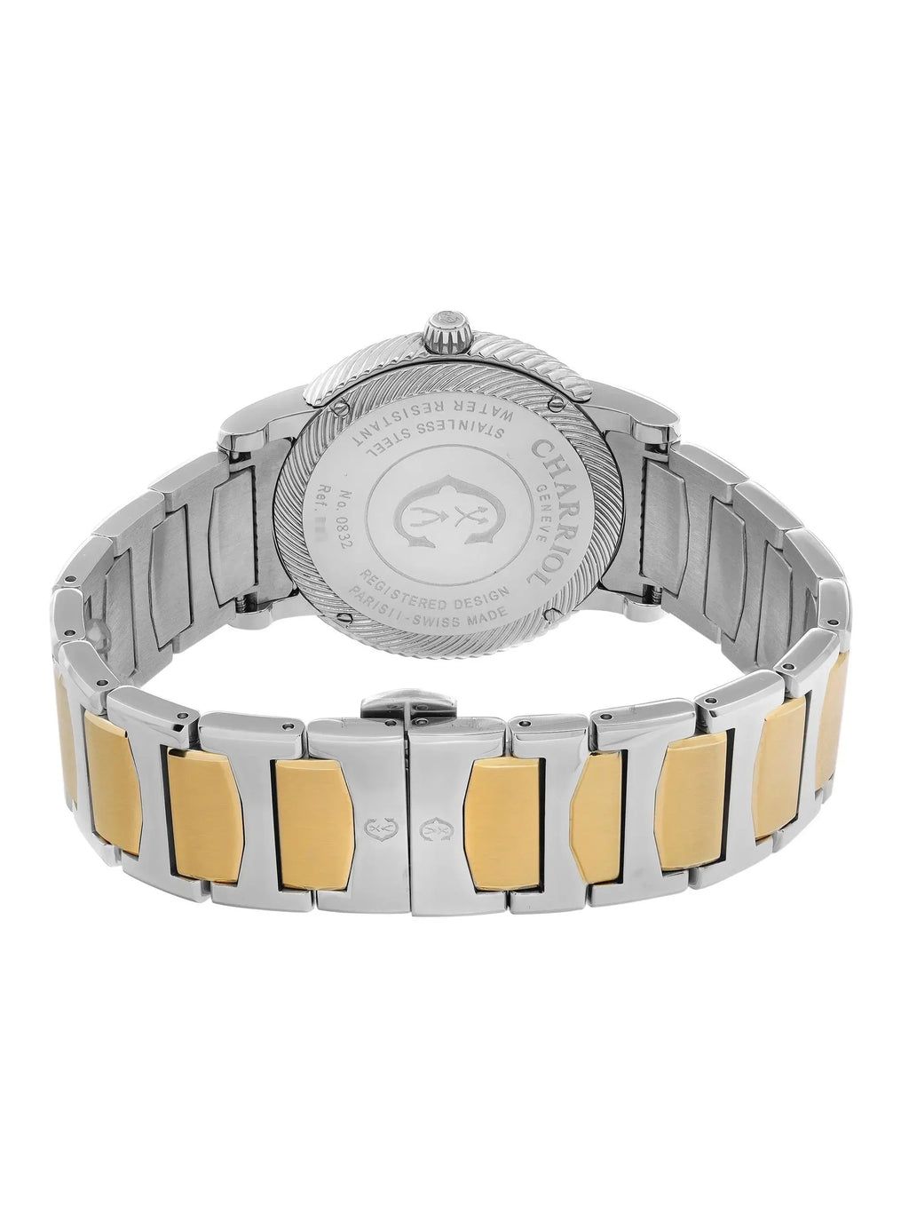 Watch Dial P40SY2.931.001 40mm Quartz Silver Steel Charriol New Men Parisii