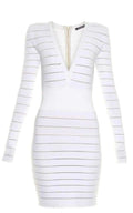 Deep Knit Dress V-Neck