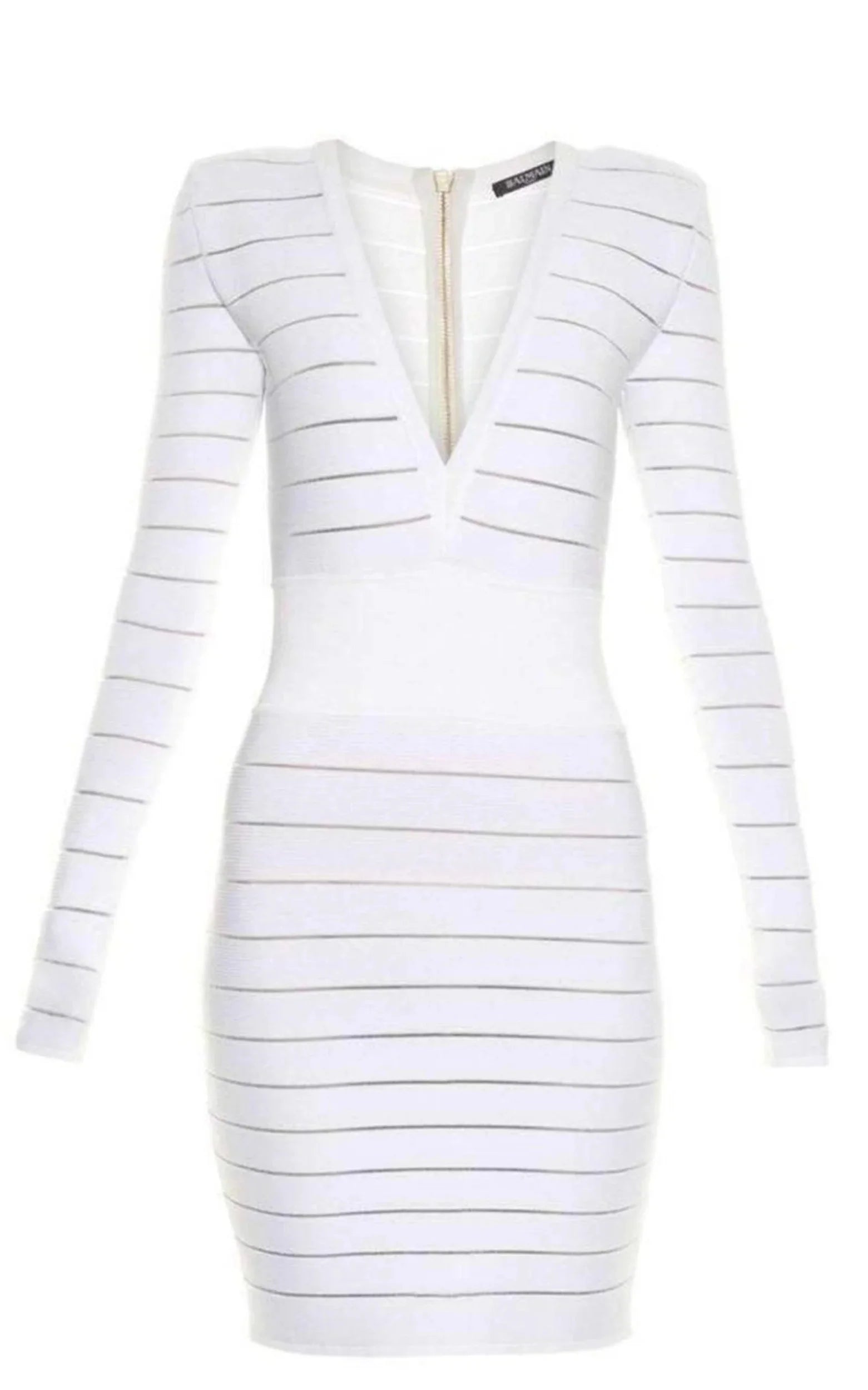 Deep Knit Dress V-Neck