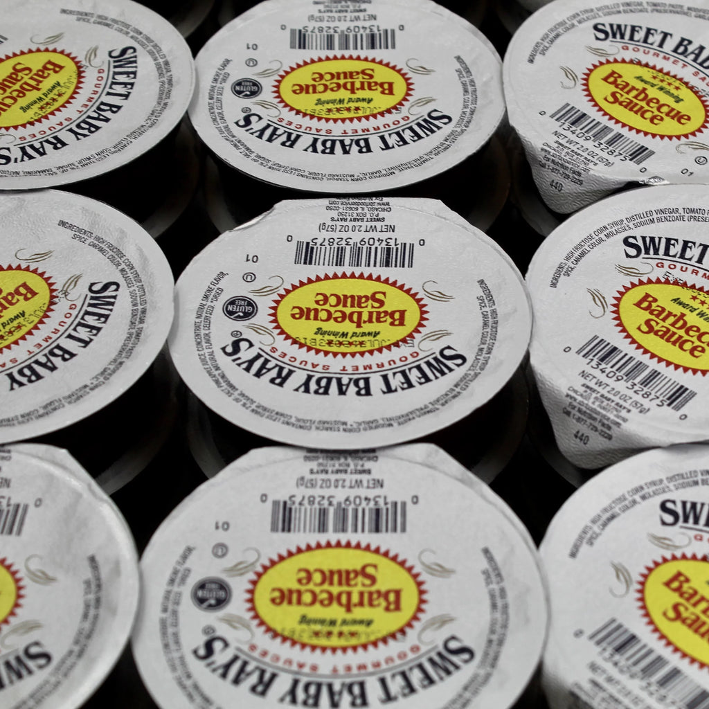 BBQ Rays Barbecue 36 2oz Sauce Original Count Sweet Cups Baby Sauce