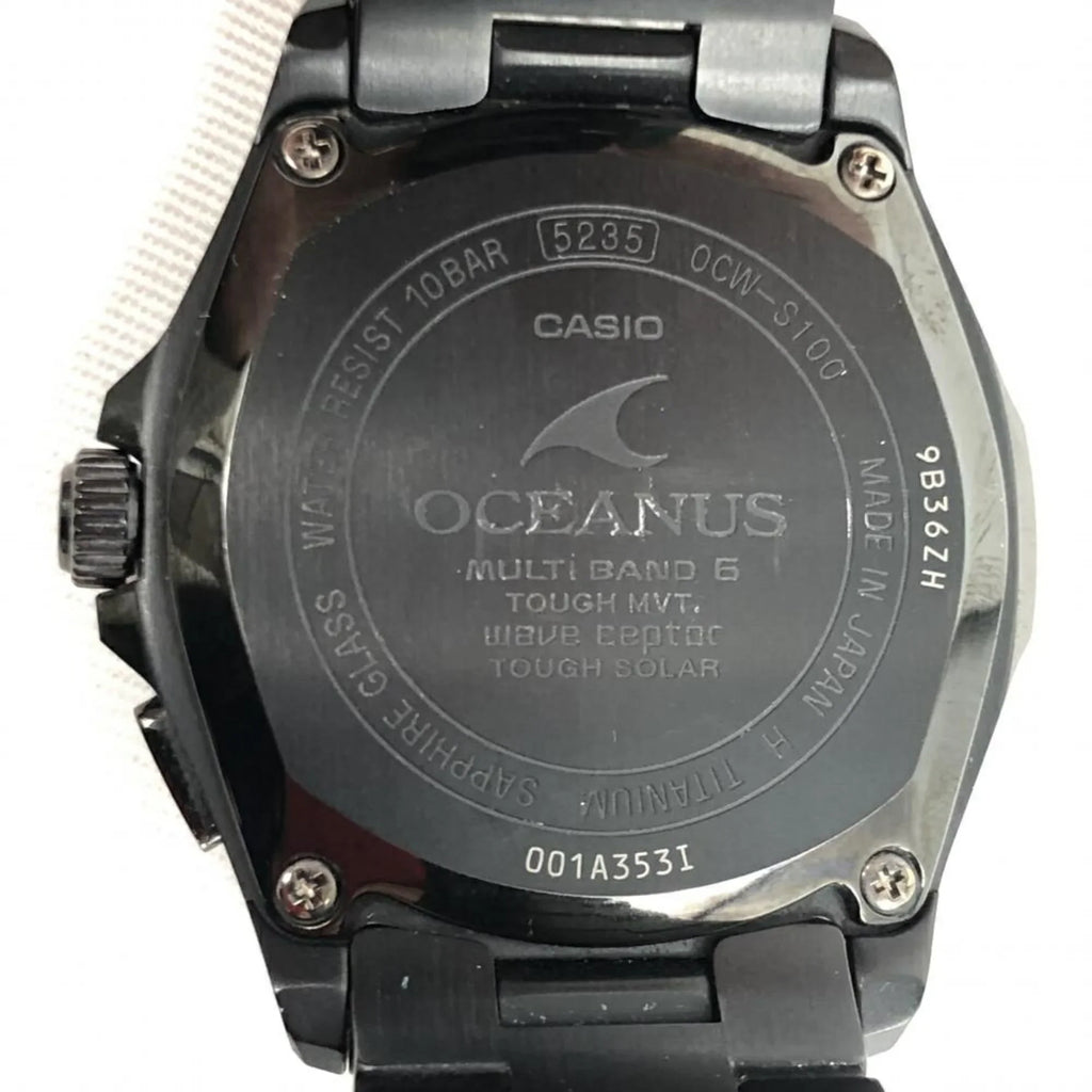 Solar Quartz Casio OCIANUS CASIO (Fair) Pre-Owned Black Radio OCW-S100B-1AJF