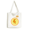 Shoulder Pattern Tote Canvas Bag Ha Expression Culture Sack Yellow
