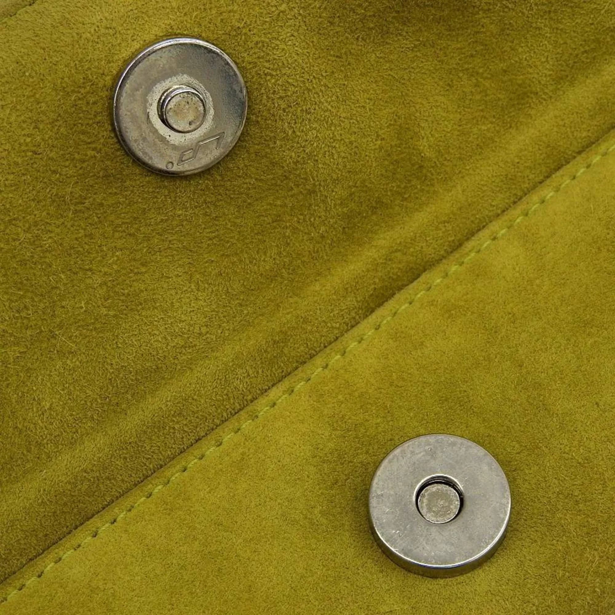 Suede Ferragamo Green SALVATORE Bag Pre-Owned BC217651 (Good) Shoulder FERRAGAMO Gancini Salvatore One