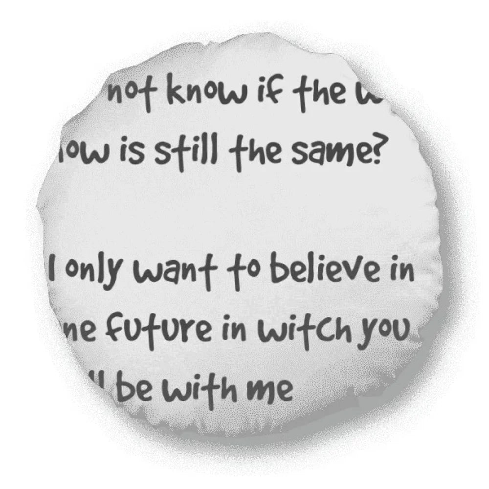 Famous You Poetry Quote With Future Decoration Cushion Throw Round Home Pillow