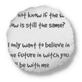 Famous You Poetry Quote With Future Decoration Cushion Throw Round Home Pillow