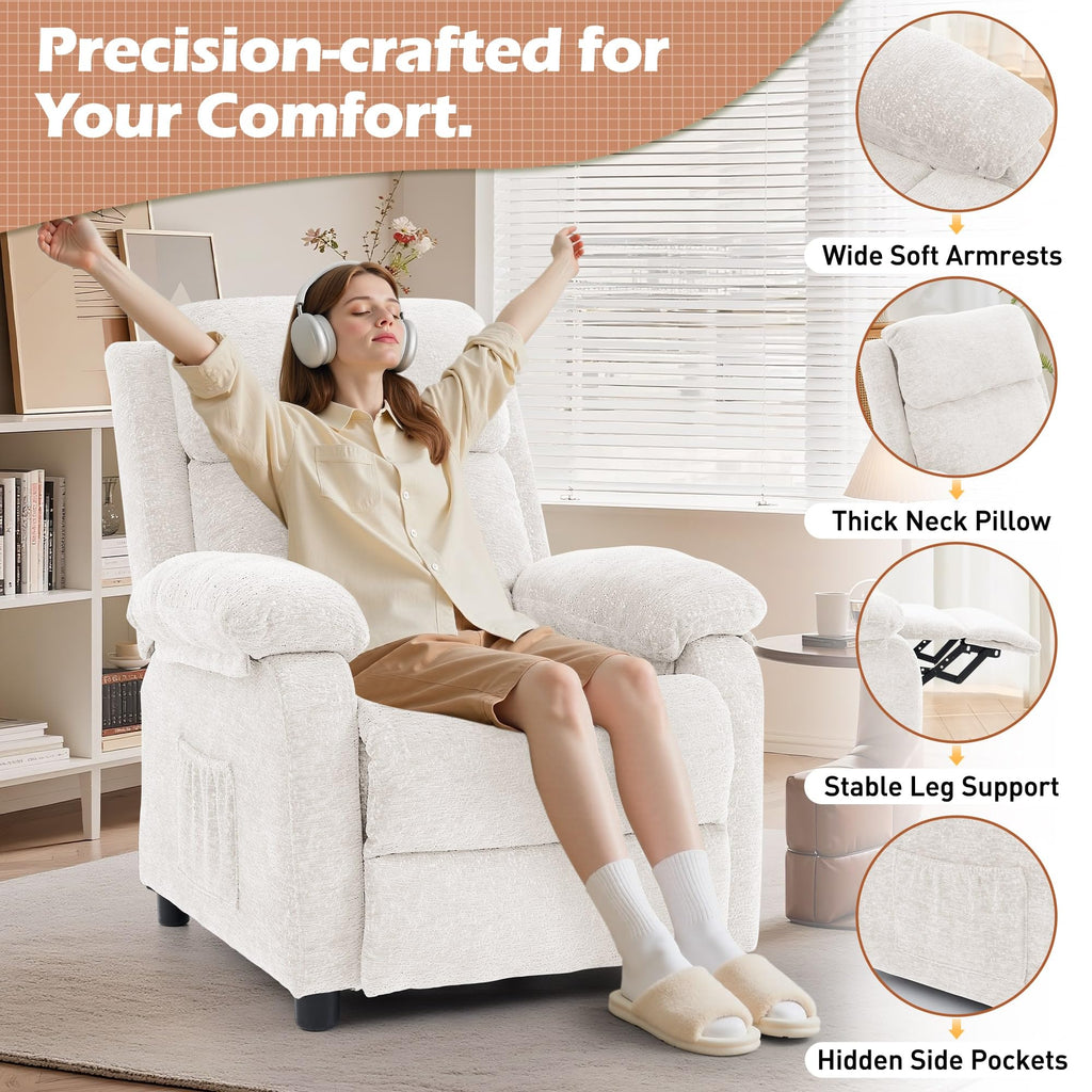 Korser Recliner Chair, Living Room Chairs for Adults