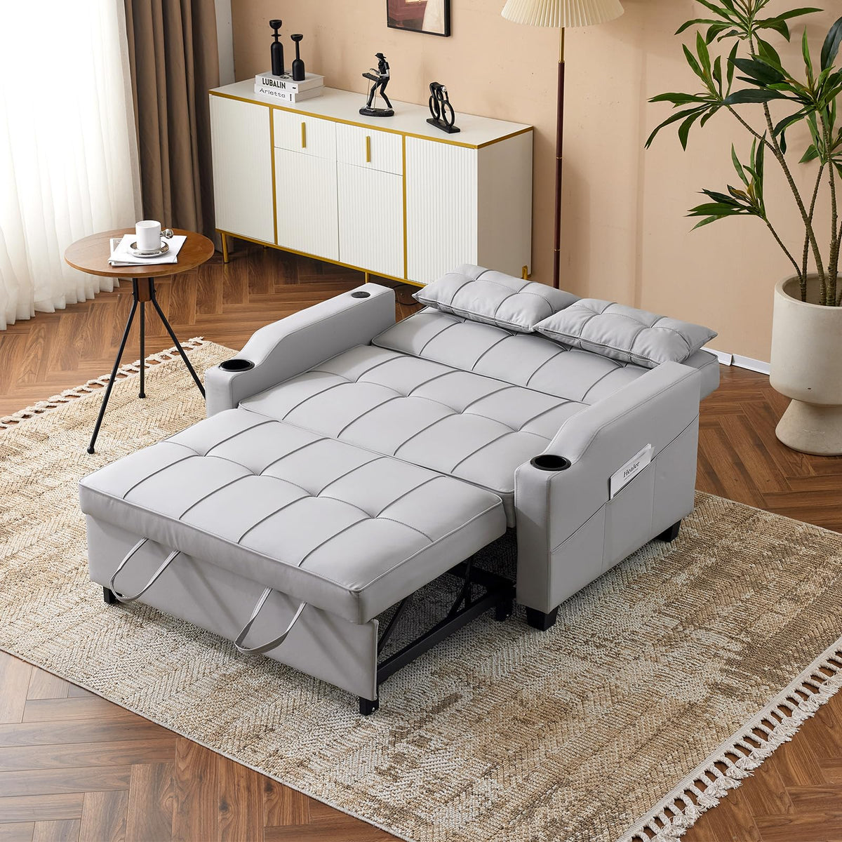 VINGLI Convertible Sleeper Chair Bed, Pull Out Sofa Couch for Living Room
